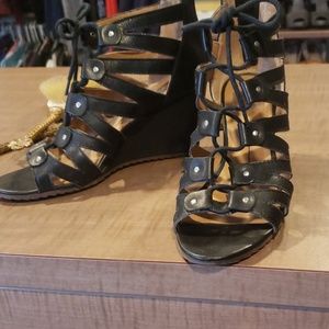 Dolce vita gladiator wedge sandal